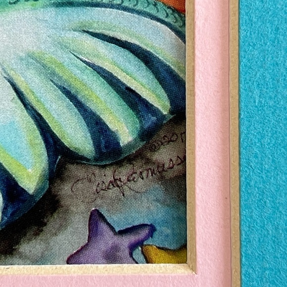 Framed mermaid picture - Picture 6 of 7